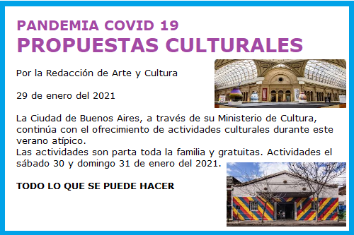 PROPUESTAS CULTURALES III